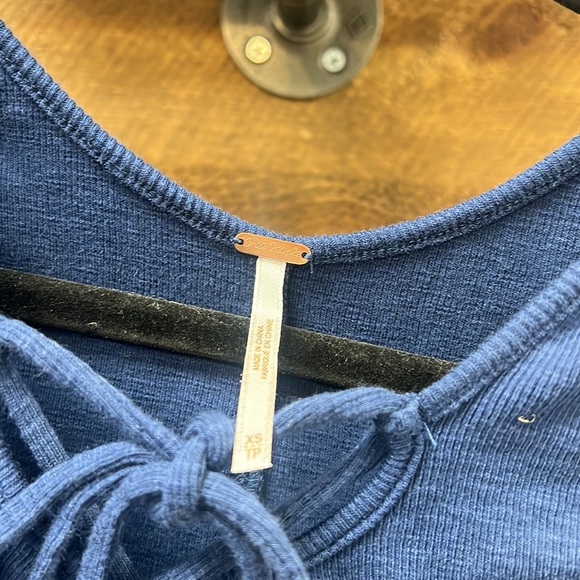 NWT Free People ribbed lace up tank top size XS - Picture 4 of 10